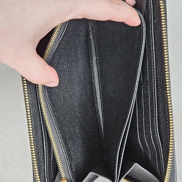 Louis Vuitton Black Beige Giant Monogram Empriente Zippy Long Wallet with COA - Picture 11 of 14